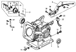 датчик уровня масла бензогенератора Elitech БЭС 3000  (рис.22) 0101016200-1 - фото 23068