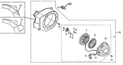 пружина собачки бензогенератора Elitech БЭС 3000  (рис.6) 0101022500-1 - фото 23172