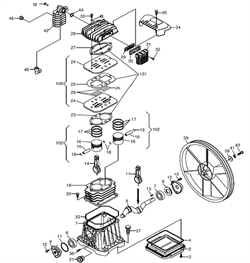 Шатун, 9100270010 компрессора ременного Elitech КР100/АВ360/2.2 (рис.14) 0702064900 - фото 25217