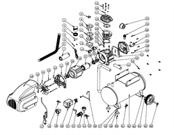 Фильтр воздушный в сборе Gl/2\"=d20,955/P 1,814/14—dllx65x52-M масляного коаксиального компрессора Elitech КПМ 200/24 (рис.24) 0701022400-1 - фото 25364