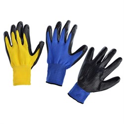 INBLOOM Садовые перчатки, 10 размер, нейлон с нитриловым полуобливом, 50 гр, 2 цвета 2617110GZ - фото 272274