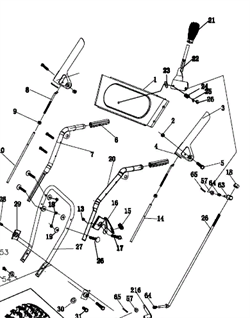 ТРОС ПРИВОДА ШНЕКА СНЕГОУБОРЩИКА REDVERG RD551Q (рис.14) 542220 - фото 289549