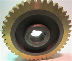 Червячная шестерня, левая (бронзовая шестерня редуктора) двухроторной затирочной машины Tremmer CT836 43097 - фото 29455