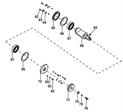 Кожух подшипника виброплиты Masalta MS50-2 (левый) 18273112 - фото 29811