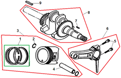 Поршневые кольца культиватора Champion BC 5511 (рис. 1) 1,3007E+12 - фото 308247