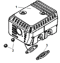 Глушитель культиватора Champion BC 5511 (рис. 8) 1,80571E+12 - фото 308263