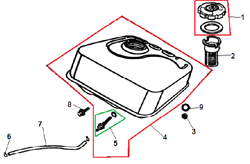 Топливный бак культиватора Champion BC 5511 (рис. 4) 1,70501E+12 - фото 308267