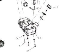 Крышка топливного бачка в сборе O35 с воздушным отверстием 0802.052400 - фото 316144