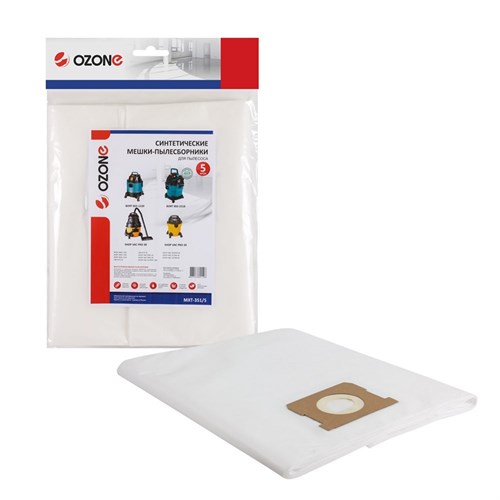 MXT-351/5 Мешки-пылесборники Ozone синтетические для пылесоса, 5 шт