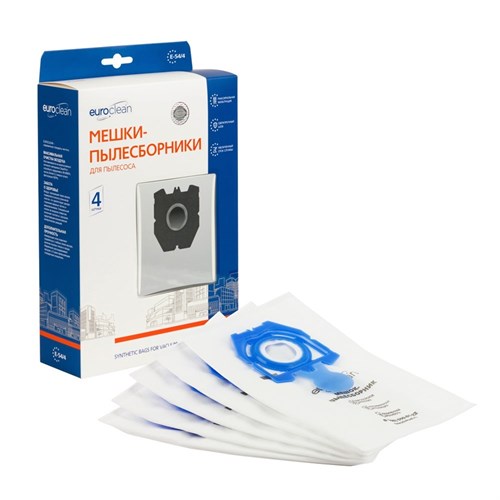 E-54/4 Мешки-пылесборники Euroclean синтетические для пылесоса, 4 шт E-54/4 - фото 323588