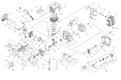 Поршневое кольцо двигателя триммера Sturm BT8933D (рис.42) BT8933D242 - фото 37005