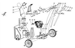 Шкив ведущий снегоуборщика Patriot PS 631 E (рис. 26) KCM2405 - фото 37425