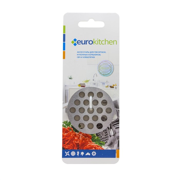 Решетка Eurokitchen GR4-7 для мясорубки/кухонного комбайна с мясорубкой, 1 шт., сталь