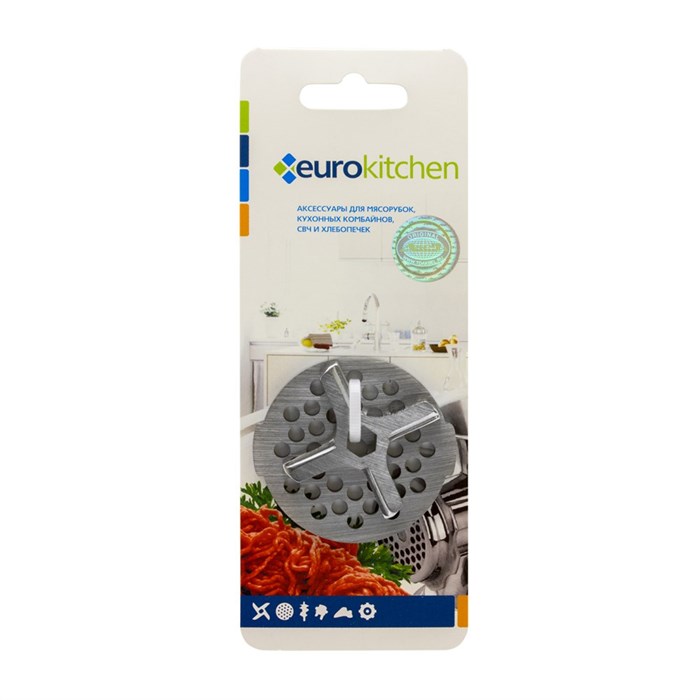 Набор Eurokitchen NR1210 нож и решетка для мясорубки, 1 шт., сталь