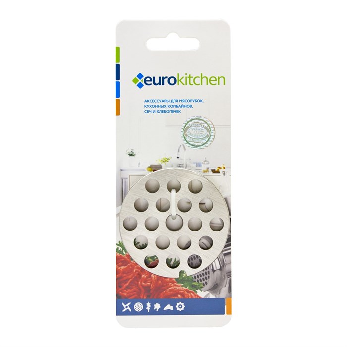 Решетка Eurokitchen GR2-8 для мясорубки/кухонного комбайна с мясорубкой, 1 шт., сталь