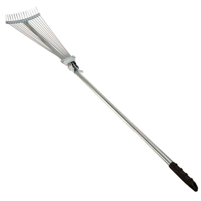 Грабли веерные раздвижные, 15 зуб (15-55 х 120 см), металл 120х55х11 167-015 - фото 448662