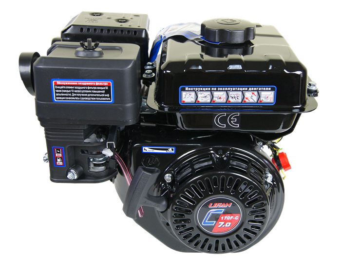 Двигатель бензиновый LIFAN 170F-C PRO (7.0 л.с.)