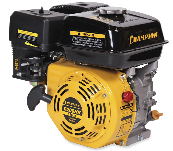 Двигатель Champion G200HK, диаметр 19 мм шпонка