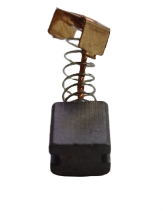 Щетка угольная 6x9x10 2 паза пятак-зацеп пружина УШМ Sturm! AG90111