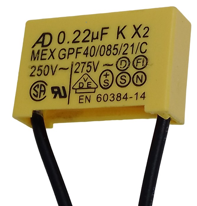 Конденсатор 0,22 мкф воздуходувки CHAMPION EB4510