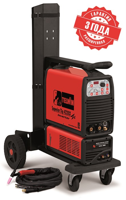 Сварочный аппарат SUPERIOR TIG 422 AC/DC-HF/LIFT 400V AQUA 3705 - фото 462466