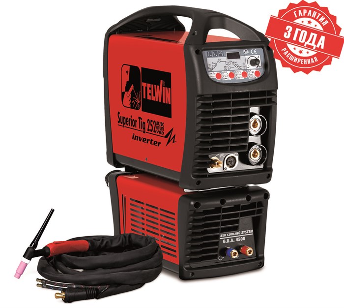Сварочный аппарат SUPERIOR TIG 252 AC/DC HF/LIFT VRD AQUA 3707 - фото 462468