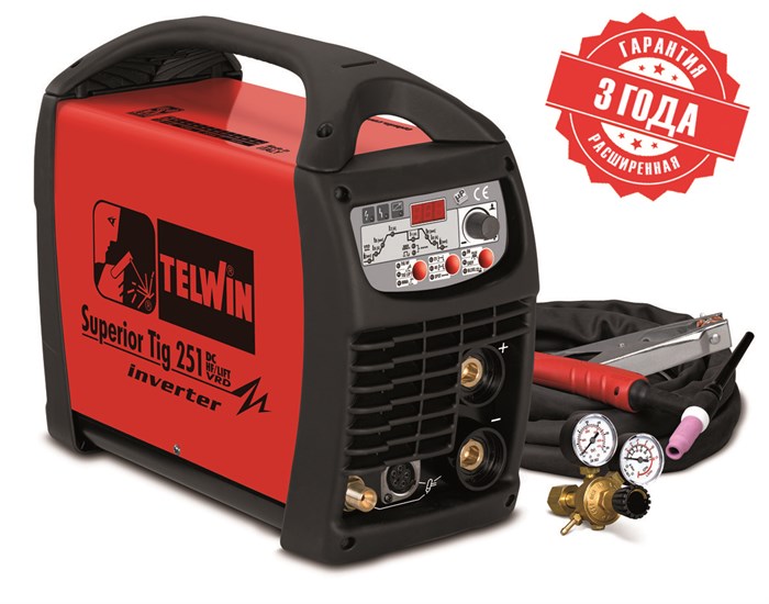 Сварочный аппарат SUPERIOR TIG 251 DC-HFLIFT VRD 400V+ACC 3810 - фото 462517