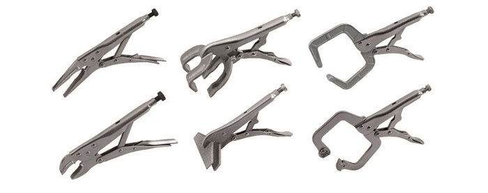 Набор зажимов для кузовных работ (6 шт) (802586) 4605 - фото 462770