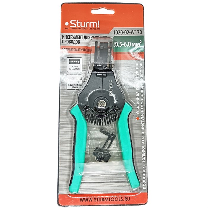 Стриппер Sturm 1020-02-W170 полуавтомат для зачистки проводов 0.5-6 мм2