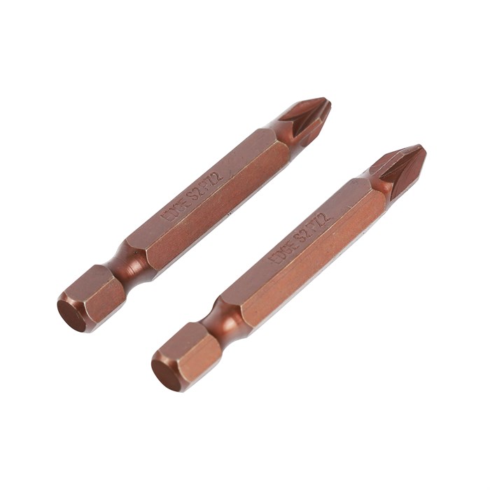 Бита PZ2, сталь S2, длина 50 мм, 2 шт. 49910 - фото 470947