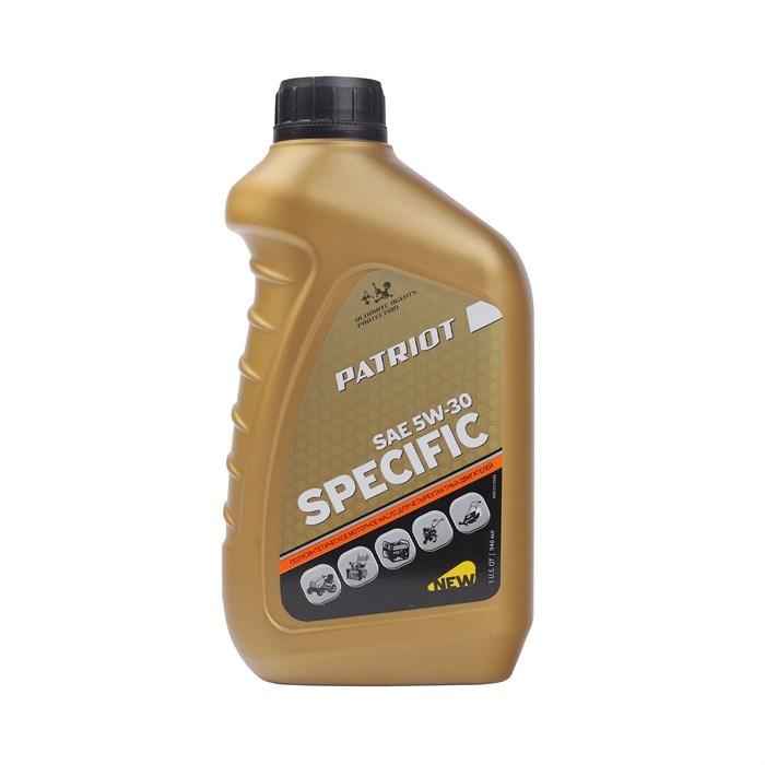 Масло 4-х тактное полусинтетическое PATRIOT Specific High-Tech 5W30 SJ/CF 48002 - фото 472433