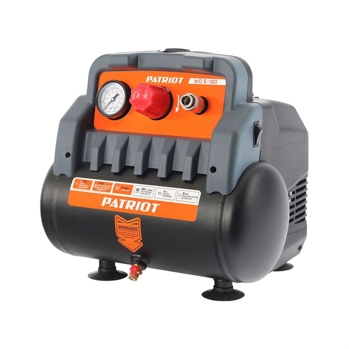 Компрессор поршневой безмасляный PATRIOT WO 6-180 61372 - фото 477238