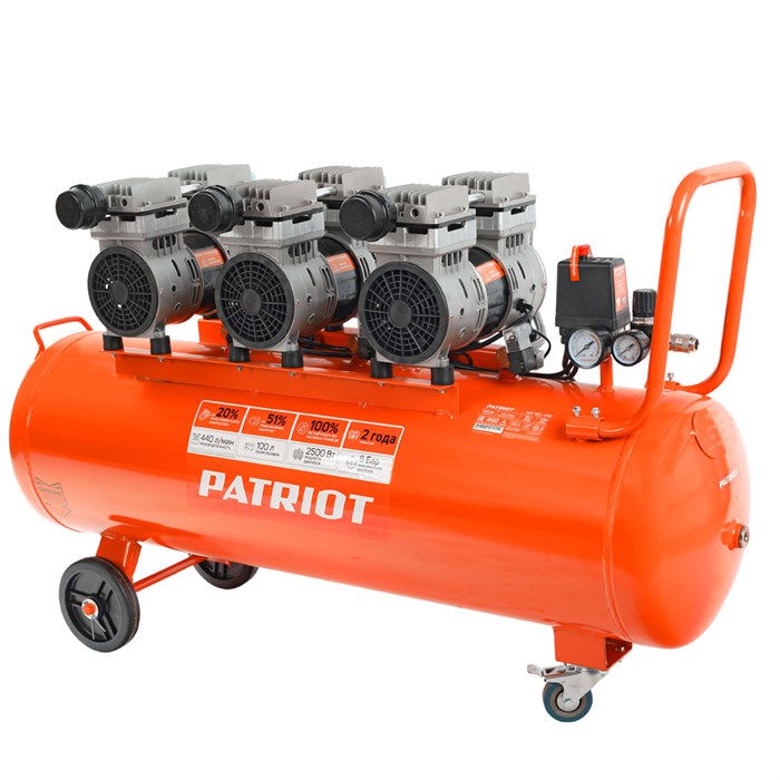 Компрессор поршневой безмасляный PATRIOT WO 100-440 61376 - фото 477282