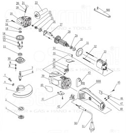 Фланец наружний болгарки Sturm! AG9018E (рис. 1) AG9018E-1 - фото 56340
