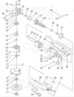 Тяга выключателя болгарки Sturm! AG9012S (рис.320 AG9012E-32 - фото 56578
