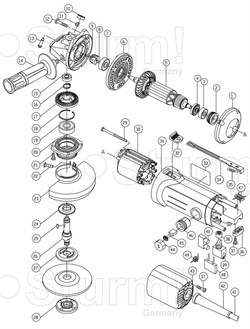 Щеткодержатель болгарки Sturm! AG9012P (рис.46) AG9012P-46 - фото 56722