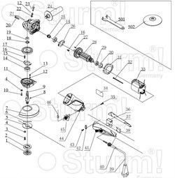 Втулка каучуковая болгарки Sturm! AG9512D (рис. 30) AG9512D-30 - фото 57259