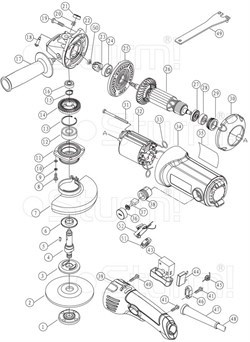 Корпус редуктора болгарки Sturm! AG9514P (рис. 22) AG9514P-22 - фото 57440