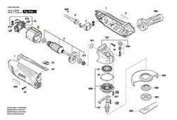 Корпус зеленый болгарки Bosch PWS 750-115 (рис.1) 2609002197 - фото 59880