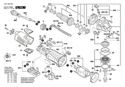 Ротор с вентилятором 230V болгарки Bosch GWS 19-125 CI (рис.803) 1600A00D2N - фото 60727
