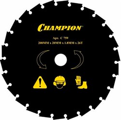 Нож с  долотообразными зубцами  26/200/20 (CLS-5800) C5109 - фото 64107