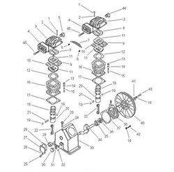 Цилиндр компрессорной головки Elitech ТС 2065 (рис.16) 702040600 - фото 66723