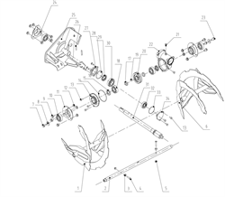 Штифт снегоуборщика Elitech СК7 (рис.26) 1500.120025 - фото 69935