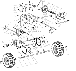 Ролик натяжной снегоуборщика Elitech СК7 (рис.55) 1500.120119 - фото 70029