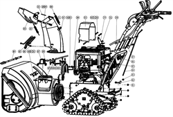 Ремень привода шнека снегоуборщика Калибр СНУБ-11,0/76 ЕГ №32 66408 - фото 70123