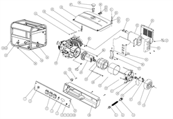 Статор в сборе генератора FUBAG BS 5500 №25 350450029 - фото 70825