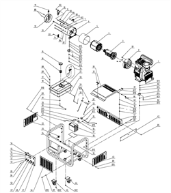 Статор в сборе генератора FUBAG DS 11000 A ES DS №4 204332904002 - фото 70996