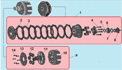 Упорный буфер культиватора Champion BC1193 (рис.12) CHMP111089990009 - фото 94257