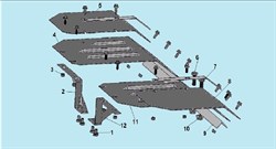 Левое крыло кожуха фрез культиватора Champion BC1193 (рис.8) CHMP111150029018 - фото 94318