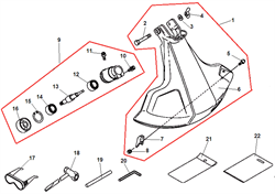 Вал выходной триммера Echo GT-22GES (рис. 9) P021009461 - фото 9871